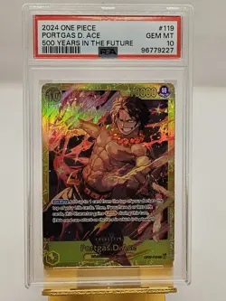 PSA 10 Portgas D. Ace OP07-119 SEC One Piece 500 Years in the Future English - Image 1
