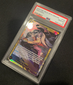 CROCODILE - One Piece EN Azure Sea's Seven OP14 120 Secret Rare SEC Card PSA 10! - Image 1