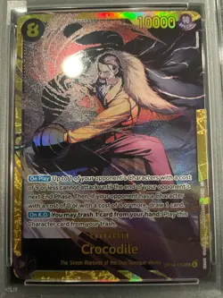 CROCODILE - One Piece EN Azure Sea's Seven OP14 120 Secret Rare SEC Card PSA 10! - Image 3