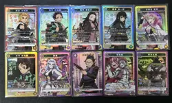 Union Arena Demon Slayer SR Lot 9 x+1 R parallel Rengoku Tanjiro Akaza JP NM - Image 2