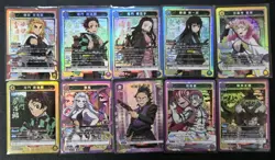 Union Arena Demon Slayer SR Lot 9 x+1 R parallel Rengoku Tanjiro Akaza JP NM - Image 4
