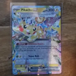 The Pokemon Company Pikachu ex 057/191 Sv08 Double Rare Holo Full Art - Image 1