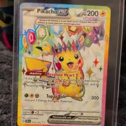 The Pokemon Company Pikachu ex 219/191 SV08: Surging Sparks Holo Full Art SIR - Image 1