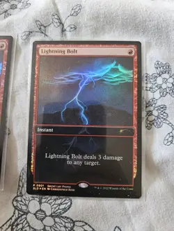 2 x Magic the Gathering MTG Lightning Bolt Foil Secret Lair SLD 901 NM - Image 3