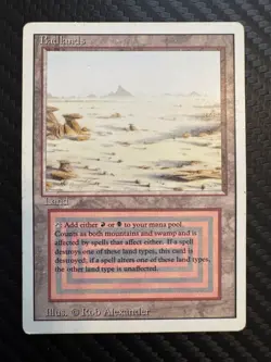 Badlands (English) Dual Land - Magic The Gathering (MTG Revised Edition) - Image 1