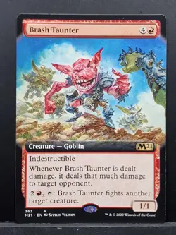 BRASH TAUNTER - M21 - MTG - Magic the Gathering Borderless Extended Art Rare (B) - Image 1