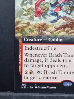 BRASH TAUNTER - M21 - MTG - Magic the Gathering Borderless Extended Art Rare (B) - Image 4