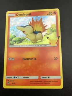 Cyndaquil HOLO RARE 10/25 McDonalds 25th Anniversary Pokemon SWSH Promo NM 2021 - Image 1