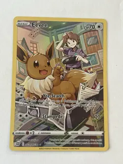 The Pokemon Company Eevee TG11/TG30 Brilliant Stars Trainer Gallery Holo UR 70HP - Image 1