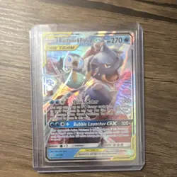 Pokemon Company Blastoise & Piplup GX 38/236 Cosmic Eclipse TAG TEAM FA Holo - Image 3
