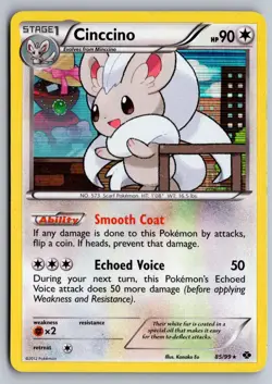 Cinccino 85/99 Holo Rare Next Destinies Pokemon Holo Moderately Played - Image 1
