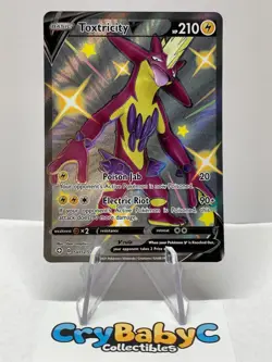 Pokemon Toxtricity V SV112/SV122 Shining Fates Shiny Vault SHINY HOLO RARE - Image 1