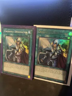 RA02-EN063 "Crossout Designator" x2 ultra rare + super rare YuGiOh! - Image 1