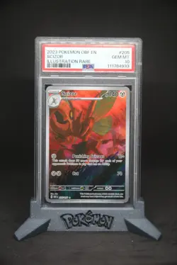 Pokemon 2023 Scizor 205/197 Illustration Rare Obsidian Flames GEM MINT PSA 10 - Image 1