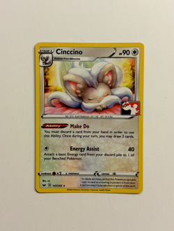 Cinccino 147/202 Pokemon Prize Pack Series 1 NM variant Sword & Sheild C - Image 1