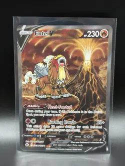Pokemon Entei V GG36/GG70 Crown Zenith Galarian Gallery Holo Ultra Rare Eng - Image 1