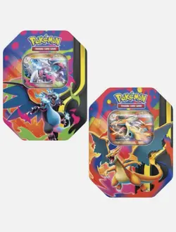 Pokemon Mega Charizard X & Y Tins (x2 Pair) - Both Artworks - Brand New & Sealed - Image 2