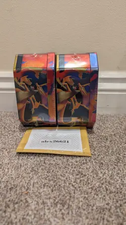 Pokemon Mega Charizard X & Y Tins (x2 Pair) - Both Artworks - Brand New & Sealed - Image 5