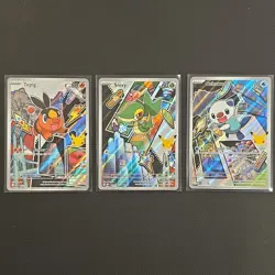 Pokemon TCG Tepig Snivy Oshawott IR Lot First Partner Series 2 Mint Pack Fresh - Image 1