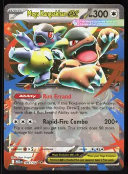 Mega Kangaskhan ex 104/132 Double Rare Mega Evolution Pokemon NM 01-09-110 - Image 1