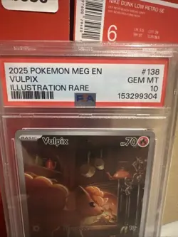 2025 POKEMON MEG EN-MEGA EVOLUTION ILLUSTRATION RARE #138 VULPIX PSA 10 - Image 2