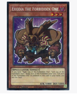 Exodia the Forbidden One - BLGG-EN002 - Secret Rare YuGiOh - Image 1