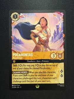 Disney Lorcana - Winterspell - Pocahontas -Peacekeeper -22/204 Legendary Regular - Image 1