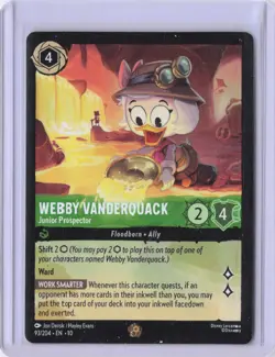 Disney Lorcana Webby Vanderquack 93/204 Cold Foil Whispers in the Well NM - Image 1