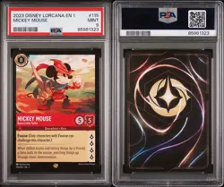 2023 Disney Lorcana MICKEY MOUSE Brave Little Tailor #115 PSA 9 Mint - Image 3