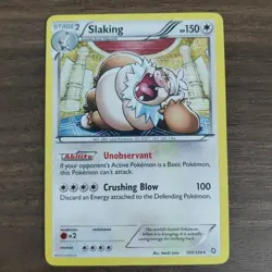 Slaking 103/124 - LP HOLO RARE Dragons Exalted - 2012 Pokemon TCG Card - Image 1