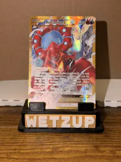 Pokemon TCG Volcanion-EX Steam Siege Holo Card 115/114 Secret Ultra Rare NEAR MI - Image 1