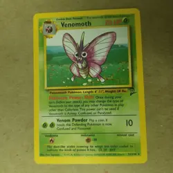 VENOMOTH 31/130 - Base Set 2 - NON-HOLO Rare - VINTAGE WOTC Pokemon Card - NM/M - Image 1