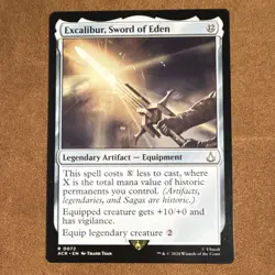 Excalibur Sword of Eden MTG Assassin's Creed Card NM Condition - Image 1