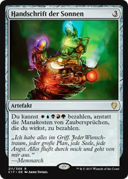 Handschrift der Sonnen / Fist of Suns - COMMANDER 2017 - deutsch (near-mint) - Image 1