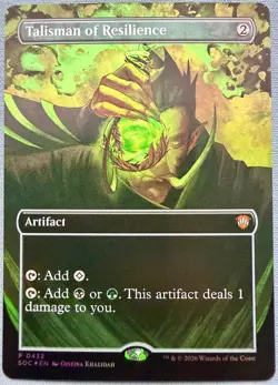 Talisman of Resilience (Borderless) FOIL - NM - MTG Secrets of Strixhaven #432 - Image 1