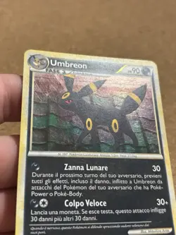 Umbreon 10/90 HOLO RARE SWIRL Set Senza Paura Carta Pokemon Italiana Good Played - Image 4
