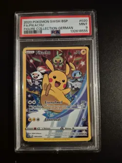 Pokemon Pikachu SWSH020 PSA 9 Deutsch Black Star Promo Karte TCG - Image 1