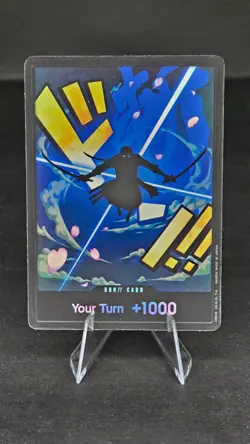 One Piece DON!! Card (Zoro) English Premium Booster -The Best - FOIL - Image 1