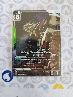 Wing Gundam Zero GD01-024 LR+ Alt Art GUNDAM TCG CARD ENGLISH NEWTYPE RISING - Image 2