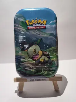 Sealed Pokemon TCG Sinnoh Stars Turtwig Tin: 2 Booster Packs, Coin & Art Card - Image 1
