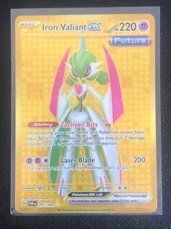 Iron Valiant ex - 261/182 - Pokemon Paradox Rift Secret Rare Card NM - Image 1