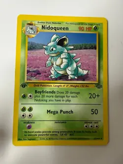 Nidoqueen 23/64 Rare Jungle Pokemon 1st Edition Lightly Played - Image 1