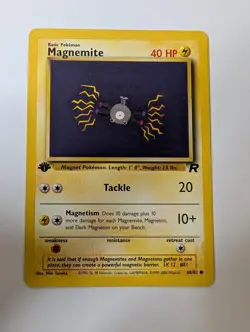 Magnemite 60/82 Common Team Rocket Pokemon 1st Edition Lightly Played - Image 1
