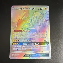 The Pokemon Company Tapu Koko GX Secret Rare Full Art Holo 153/145 EN - Image 1