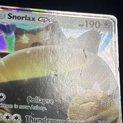 2016-21 Pokemon Sun and Moon Black Star Promos #SM05 Snorlax GX MP See Descrptin - Image 2