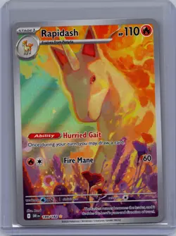 Rapidash 189/182 Illustration Rare Destined Rivals Pokemon Near Mint - Image 1