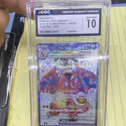 CGC 10 Charizard ex 125/108 SV3 Ruler of the Black Flame JP SR Holo - Image 1