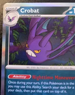 Crobat 051/086 Holo Rare Mega Evolution: Chaos Rising Pokemon TCG - Image 2