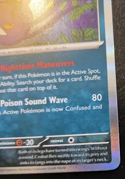 Crobat 051/086 Holo Rare Mega Evolution: Chaos Rising Pokemon TCG - Image 5