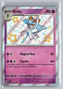 Kirlia 154/091 Shiny Rare Paldean Fates Pokemon Near Mint - Image 1